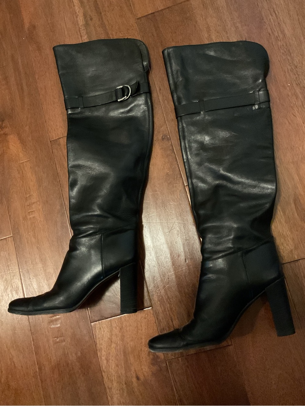 Sergio Rossi Y2K over the knee leather boots